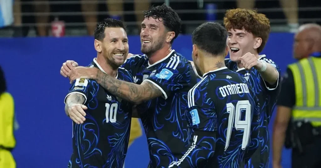 Messi celebró el pase de Argentina a la final del Mundial
